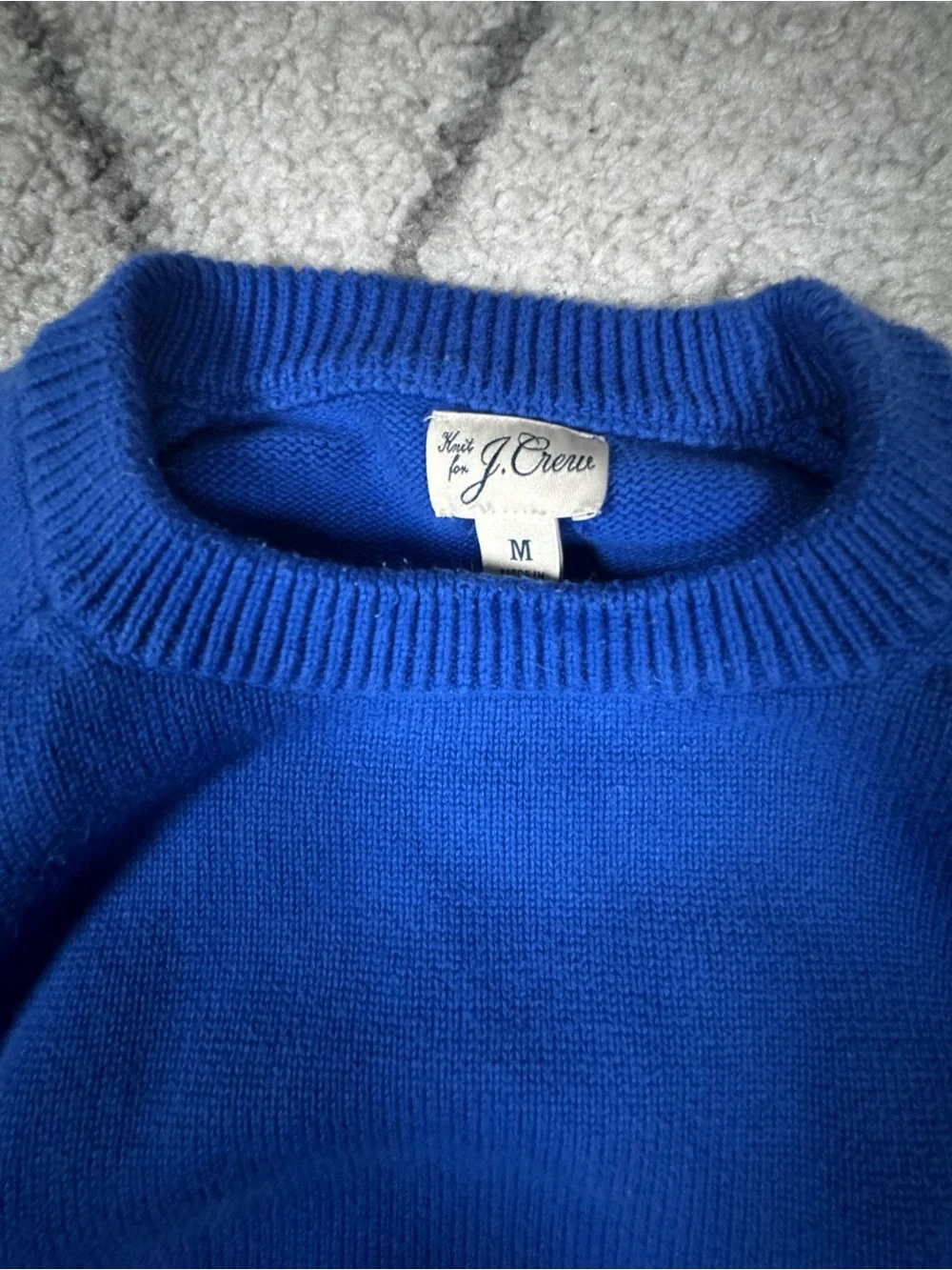 J. Crew Men's Bright Cobalt Crewneck Sweater